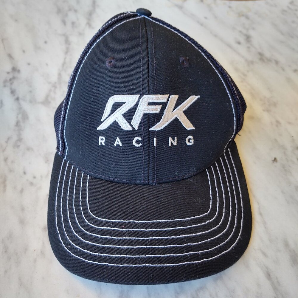 RFK RACING TEAM BLACK MESH TRUCKER HAT NASCAR ROUSH FENWAY KESELOWSKI